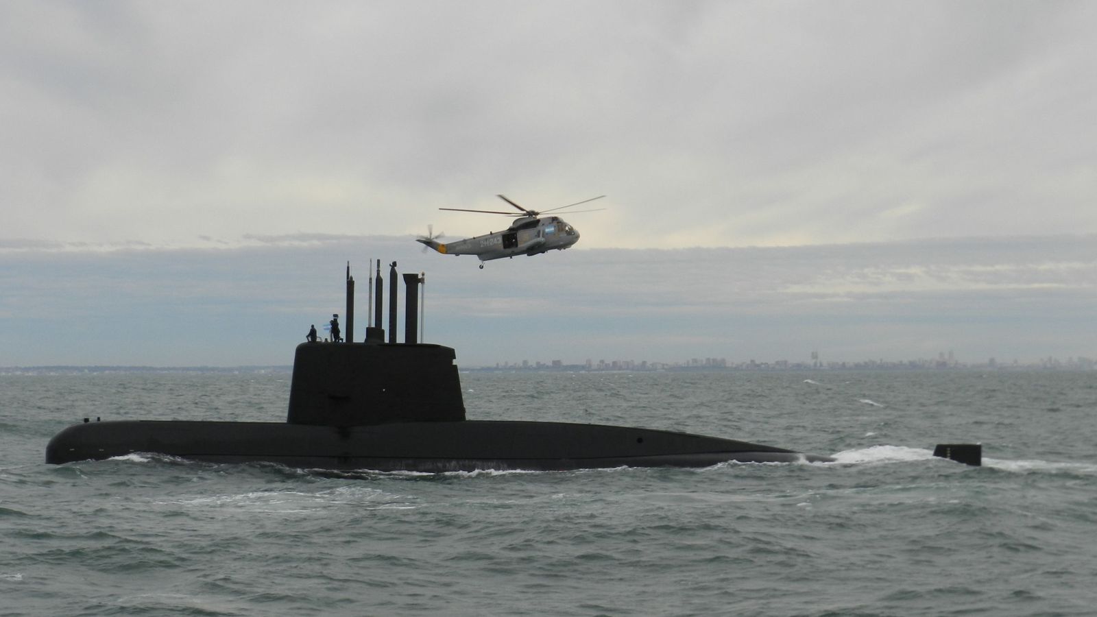 Foto: Imagen del submarino desaparecido propiedad de la Armada Argentina. (EFE)