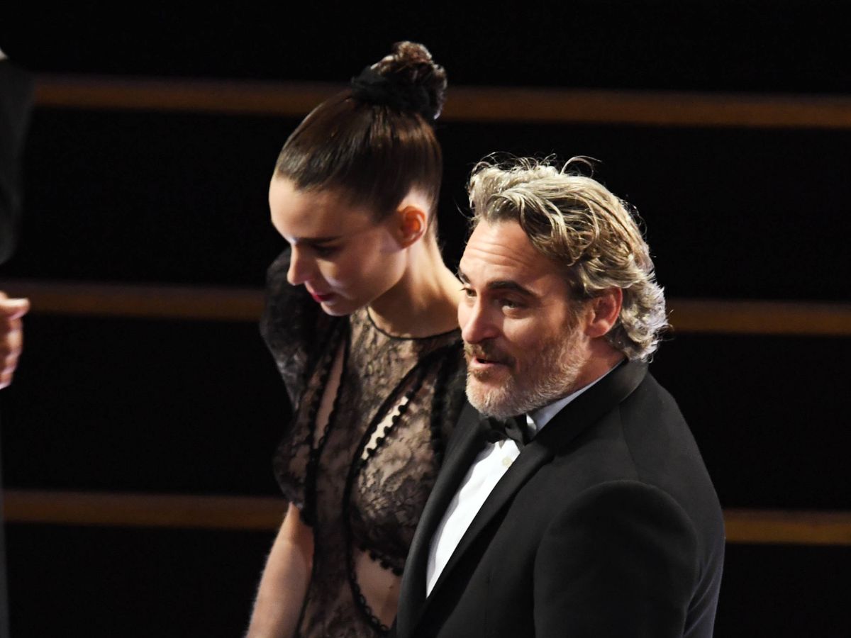 Foto:  Rooney Mara y Joaquin Phoenix, en los Oscar. (Getty)