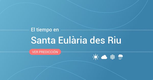 Foto: El tiempo en Santa Eulària des Riu. (EC)