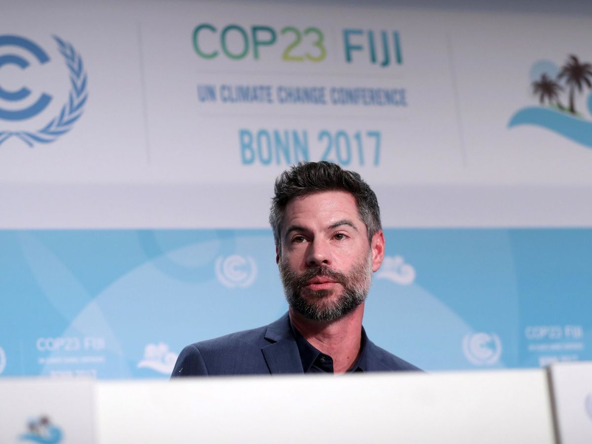 Foto: Michael Shellenberger durante la Cumbre Climática de Bonn de 2017. (EFE)