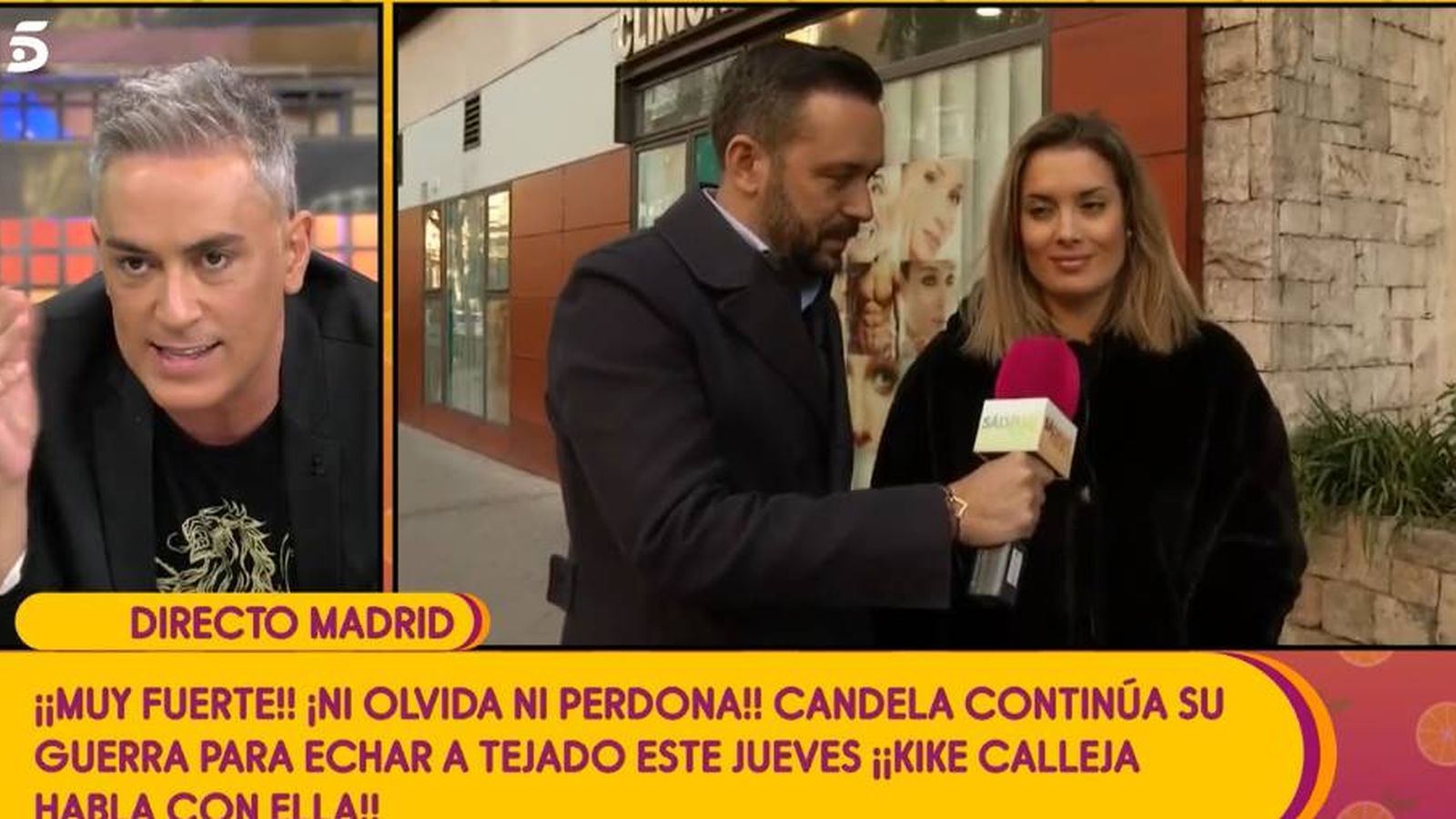 Foto: Candela Acevedo responde a Kiko Hernández en 'Sálvame'. (Mediaset)