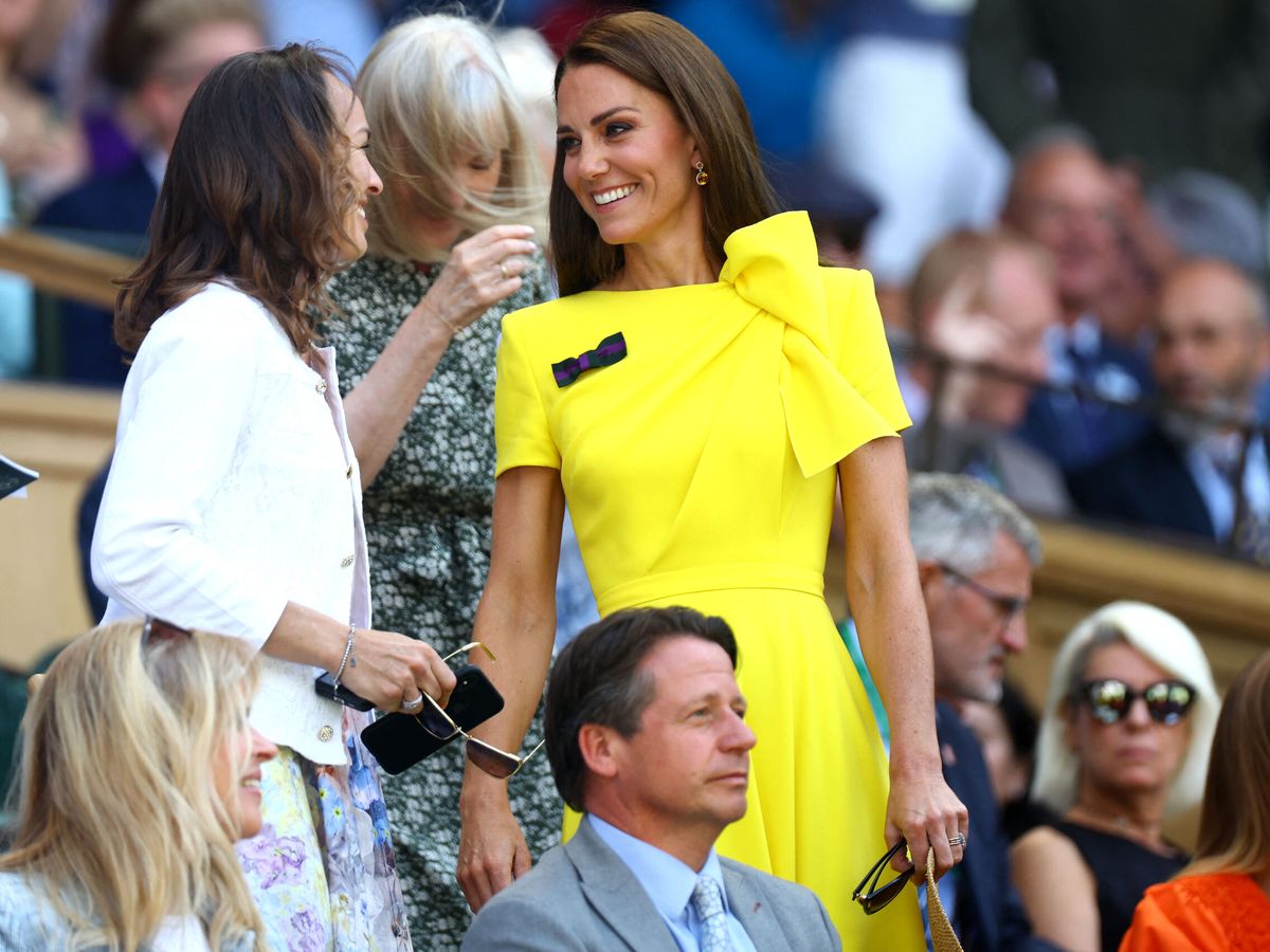 Foto: Kate Middleton, en Wimbledon. (Reuters/Hannah Mckay)