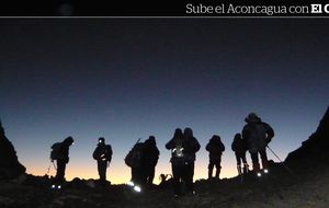La expedición, decidida a atacar el Aconcagua... pese al viento