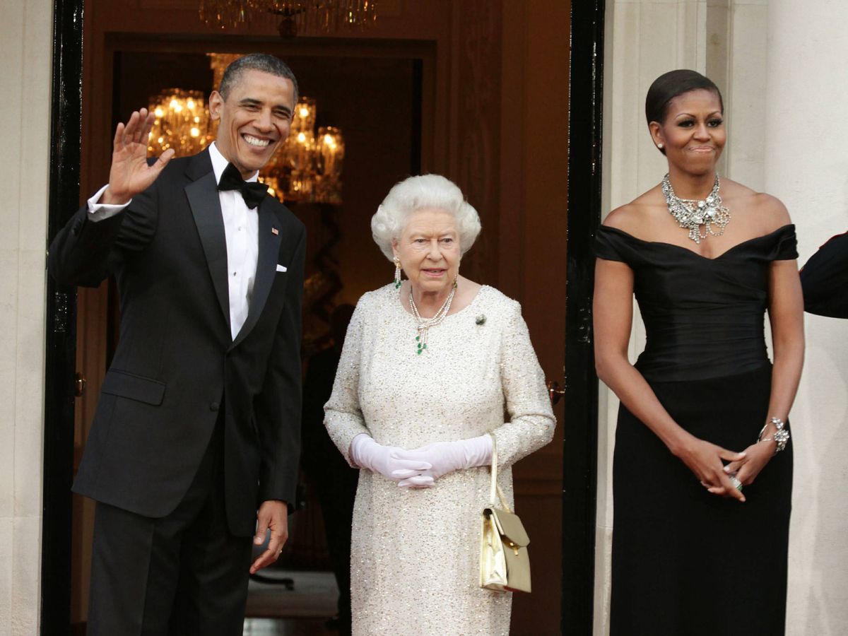 Foto:  La visita de los Obama a Isabel II en 2011. (Getty)