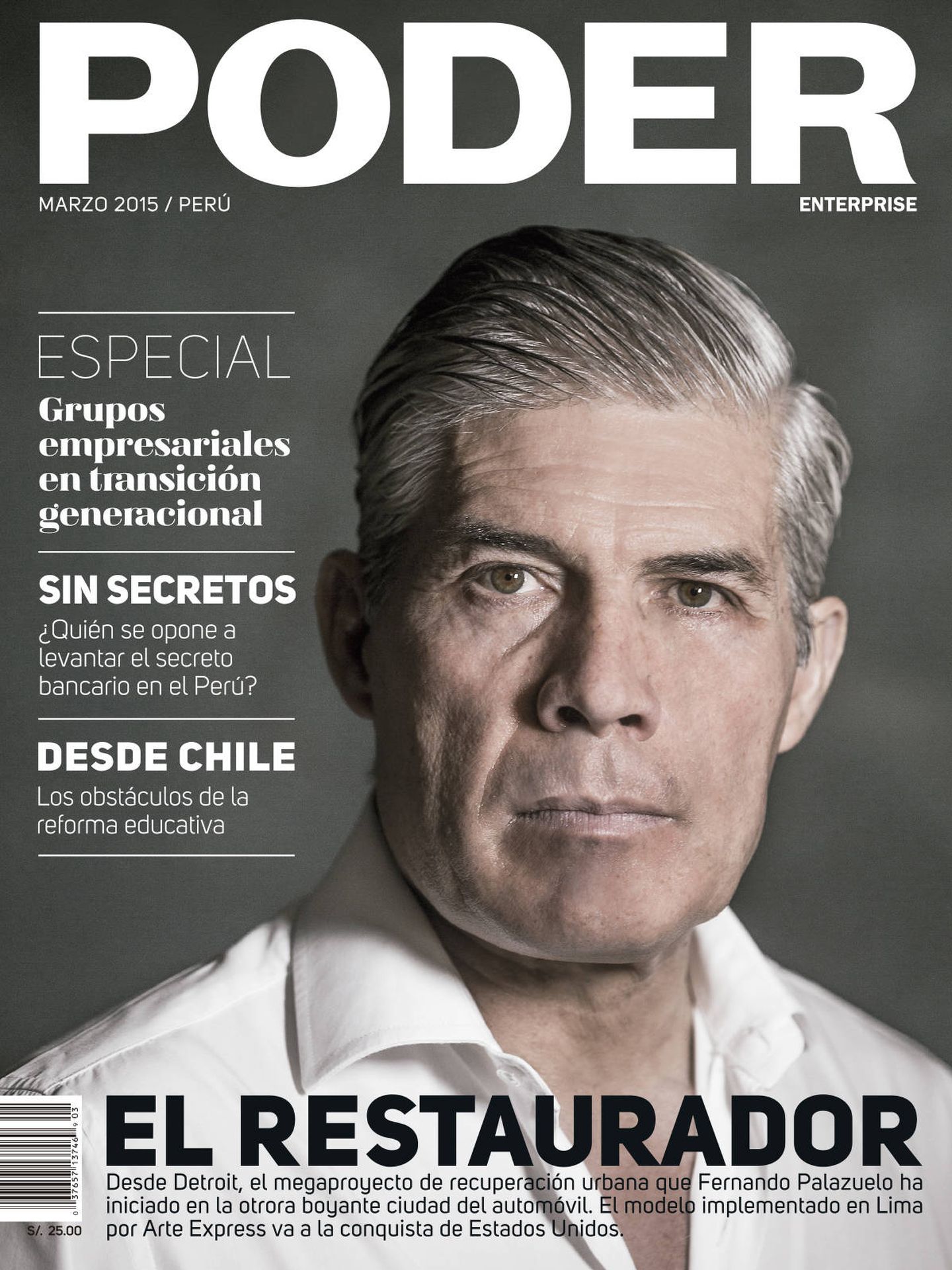Portada de la revista peruana 'Poder'.
