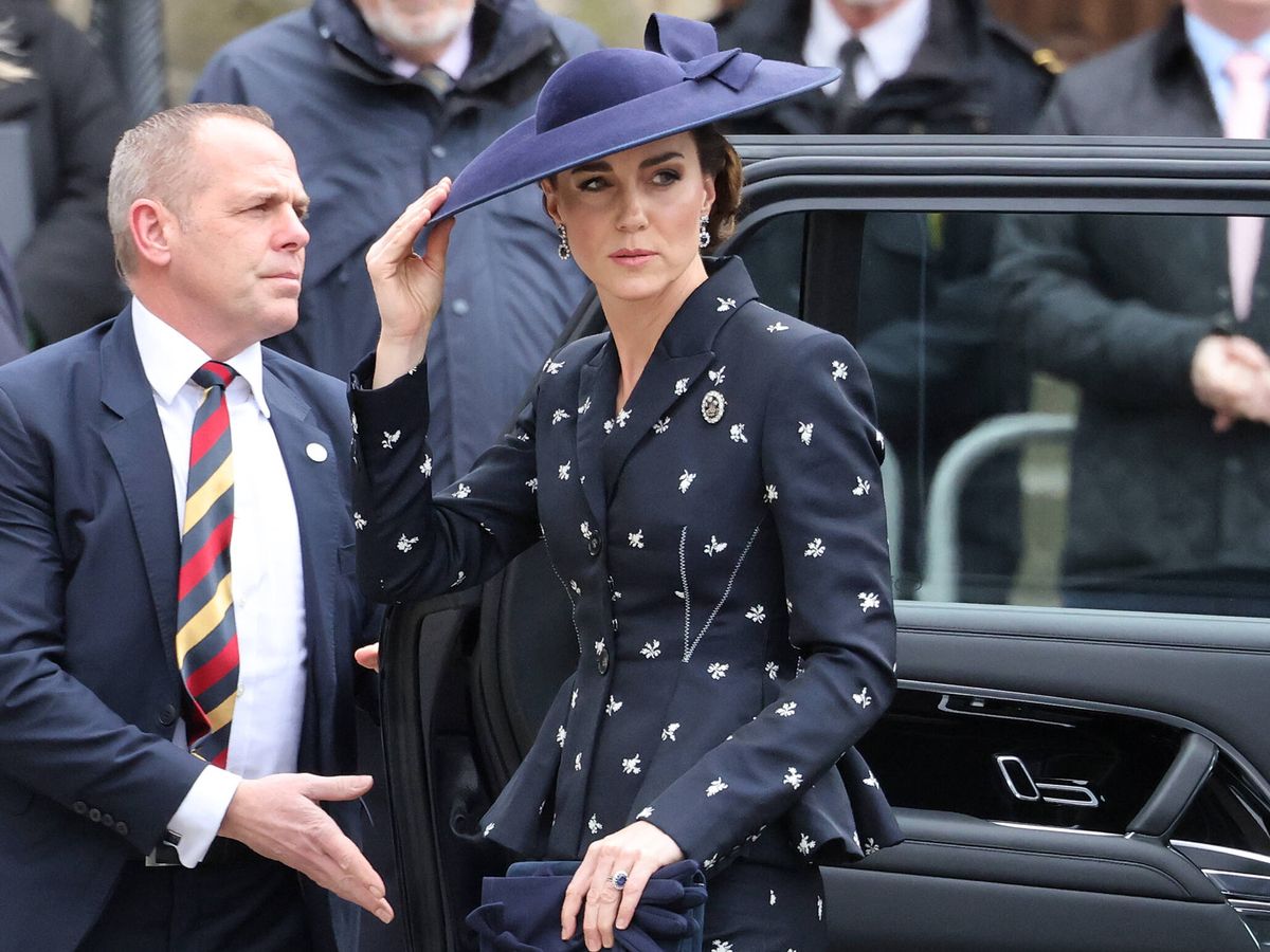 Foto: Kate Middleton, en el servicio de la Commonwealth. (Getty)