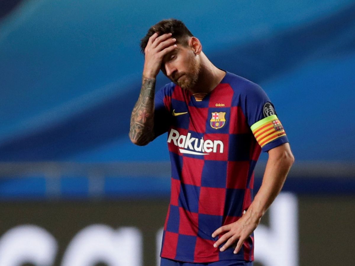 Foto: Leo Messi se lamenta por una ocasión en mitad de un partido. (Reuters)