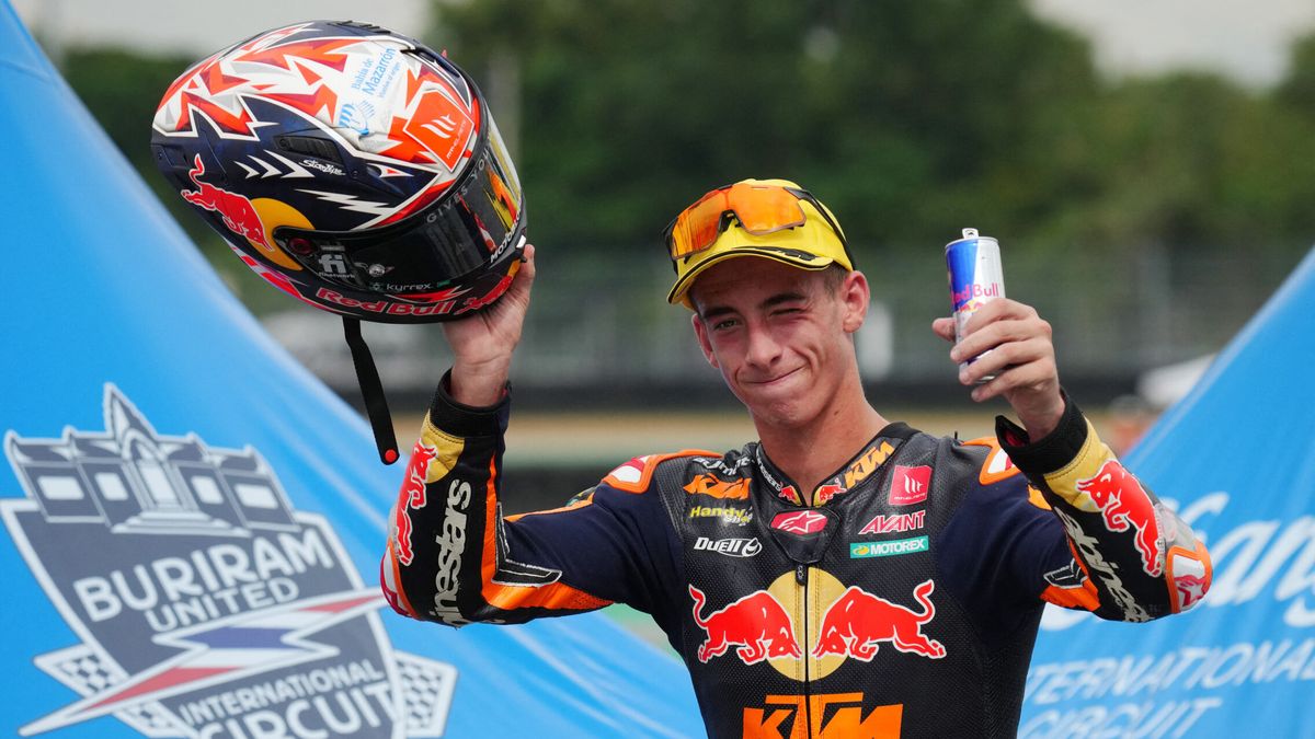 Pedro Acosta, doble campeón del mundo en Moto2: Jorge Martín sufre ante Bagnaia en MotoGP