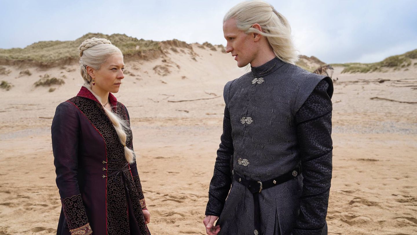 Emma D'Arcy y Matt Smith son Rhaenyra y Daemon Targaryen. (HBO)