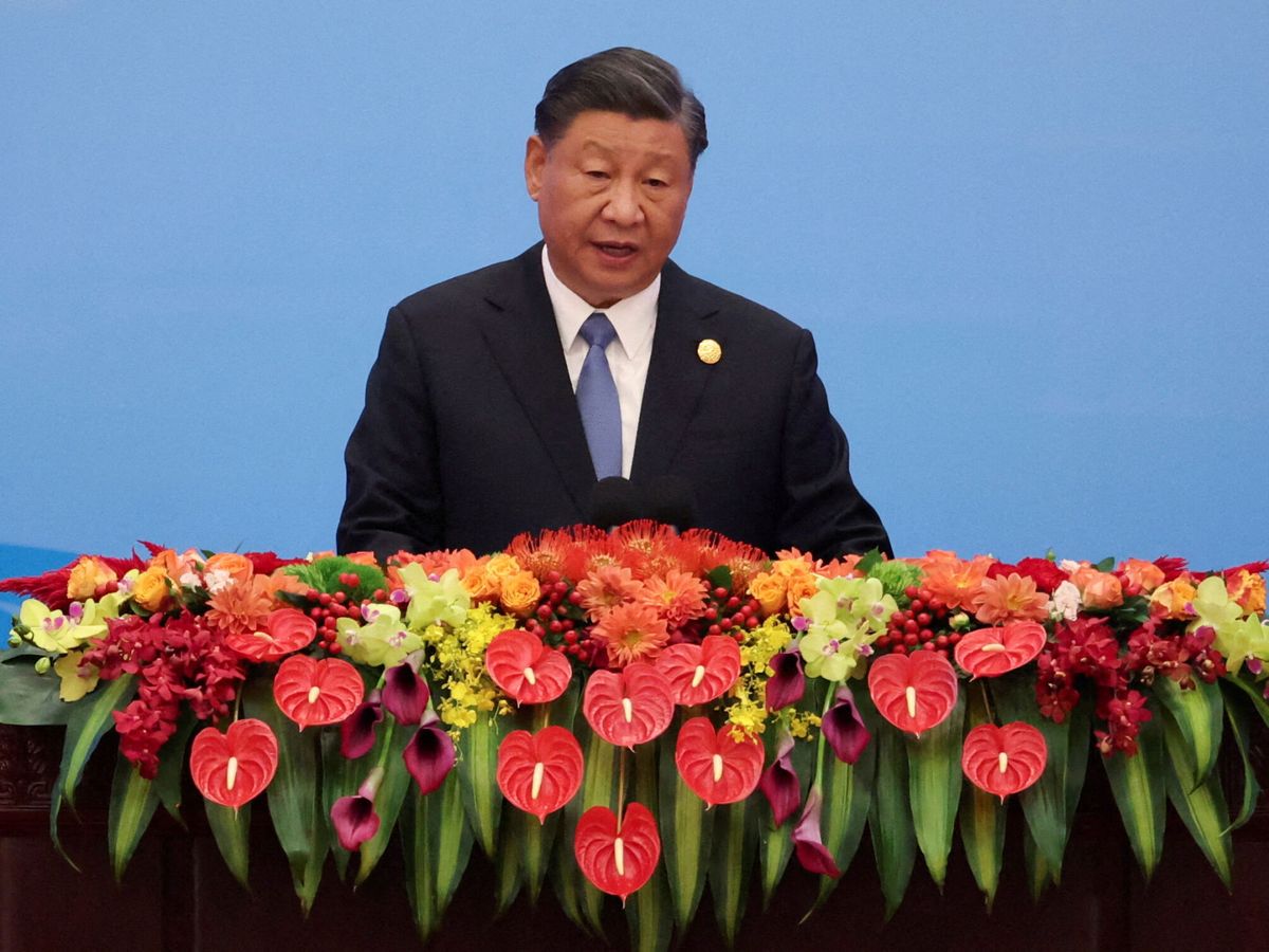 Foto: Xi Jinping, en la ceremonia inaugural del Foro Belt and Road. (Reuters/Edgar Su)