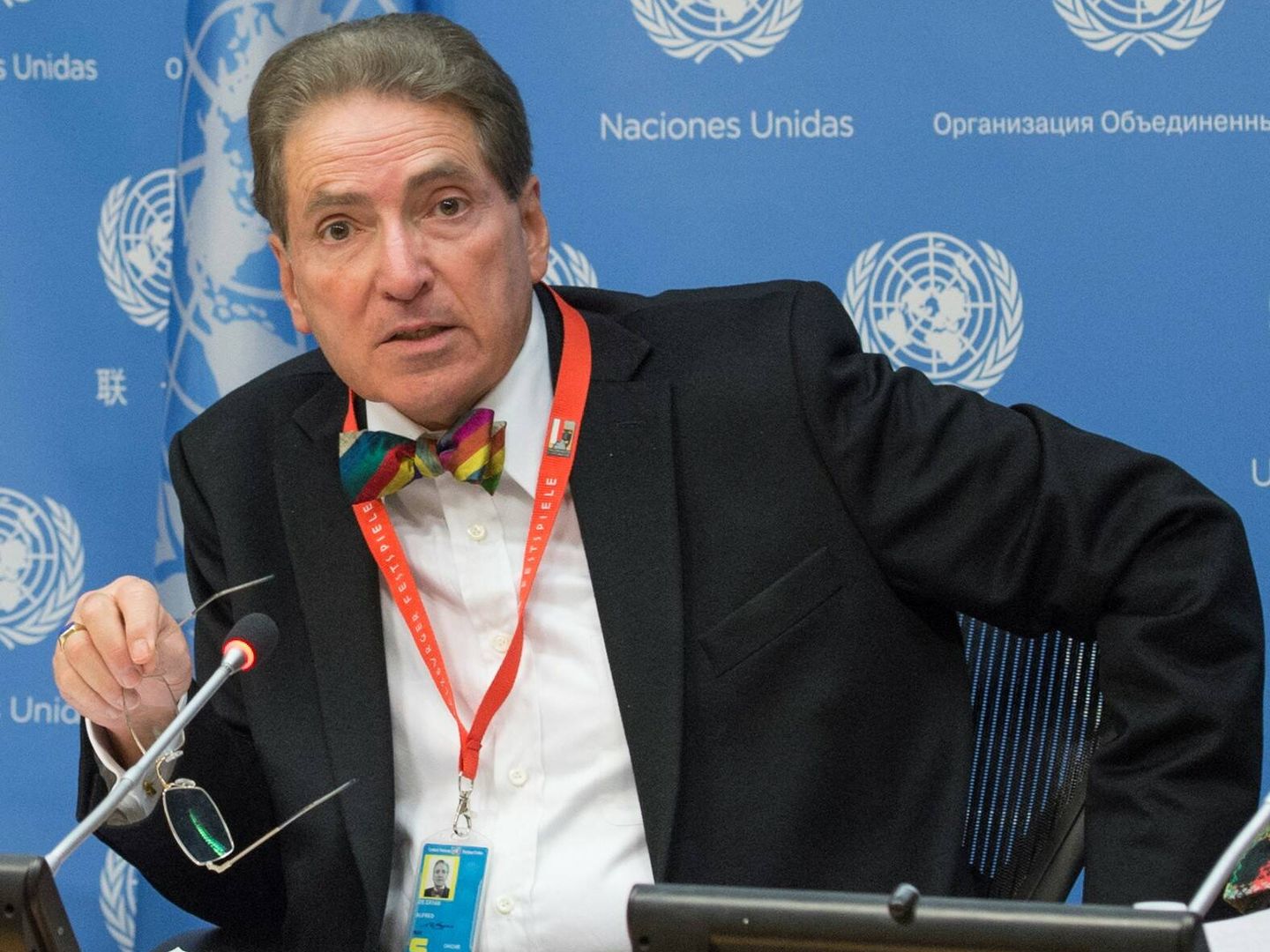 De Zayas, en la sede de Naciones Unidas. (Reuters)