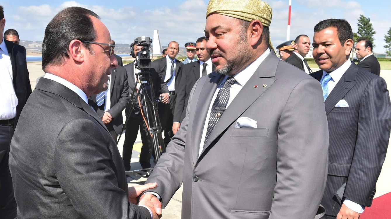 Foto: El rey Mohammed VI (derecha), con el presidente francés, Francois Hollande, durante la visita de este último a Marruecos en septiembre. (EFE)