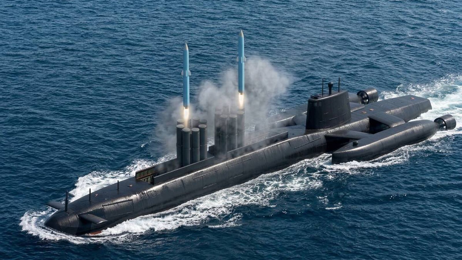 El misterioso submarino-trimarán chino podría lanzar hasta 18 misiles hipersónicos antibuque