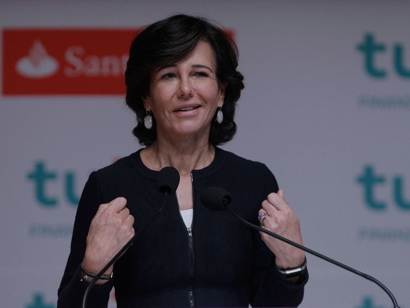 La presidenta de Banco Santander, Ana Botín. (EFE)