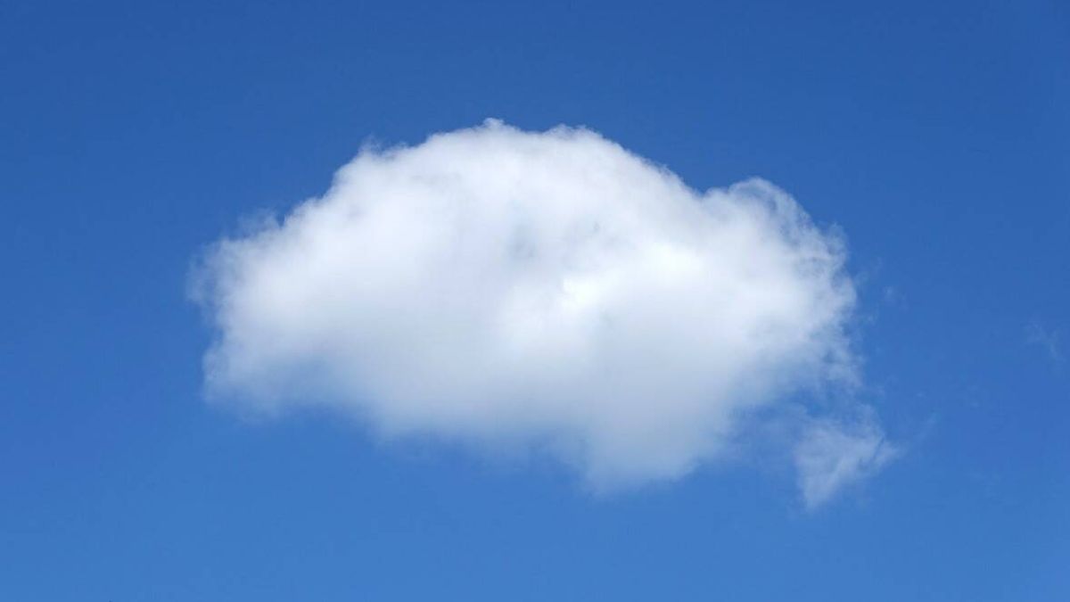 ¿Podemos saber cuánto pesan una nube?