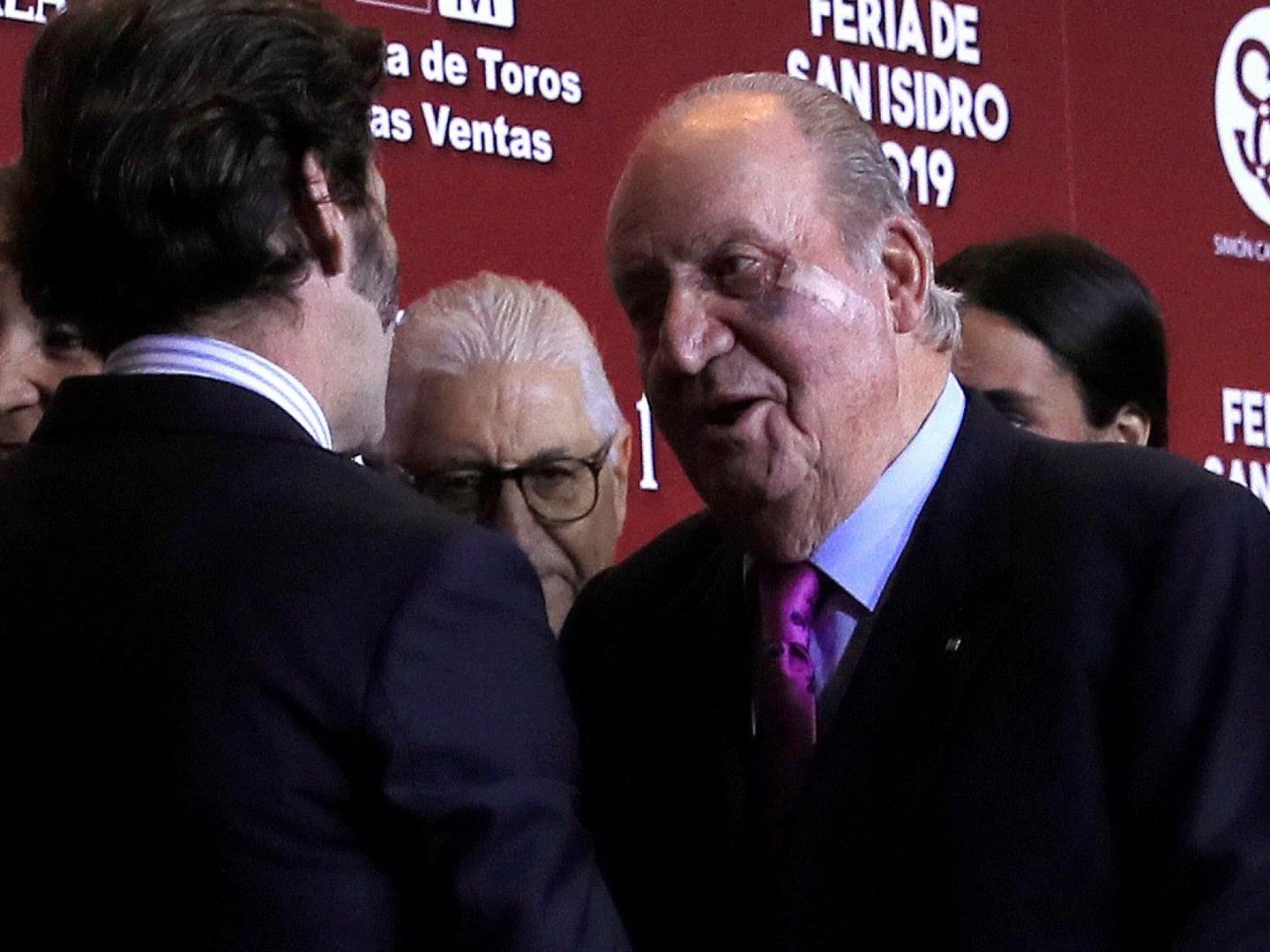 El moretón de don Juan Carlos en marzo. (EFE)