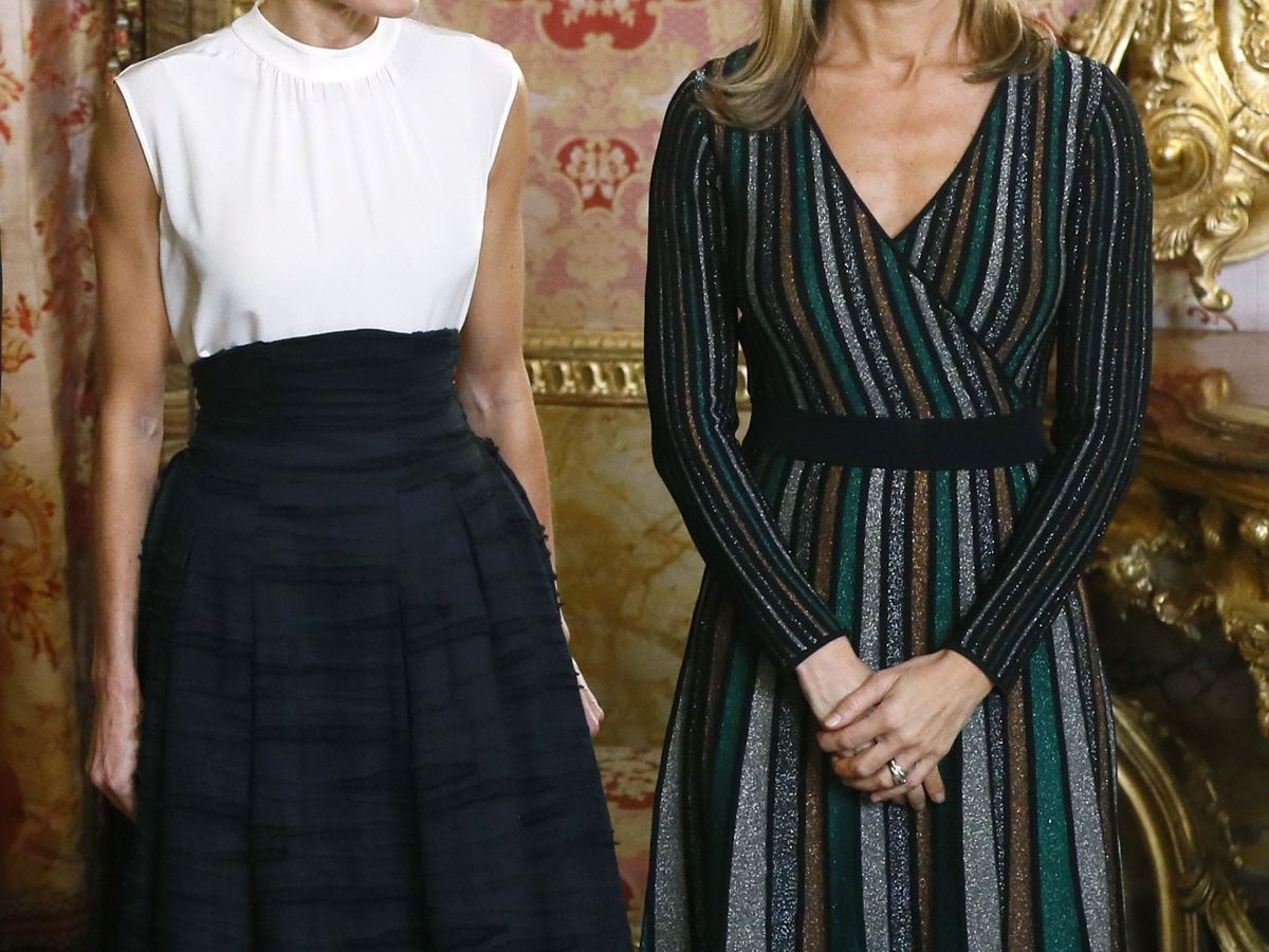 Foto: Letizia y Begoña, en el Palacio Real. (EFE)
