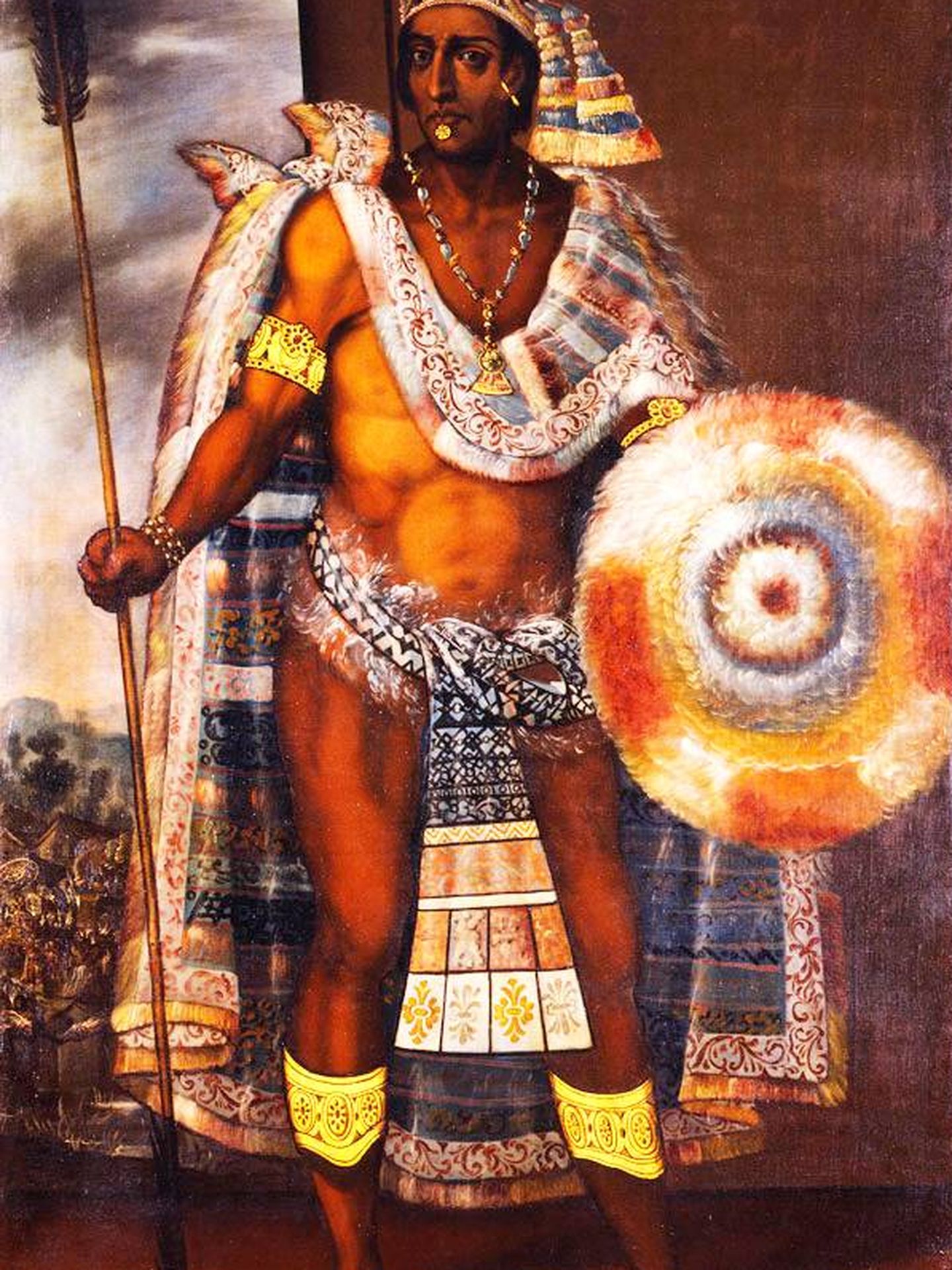 Retrato de Moctezuma Xocoyotzin. (Wikimedia Commons)
