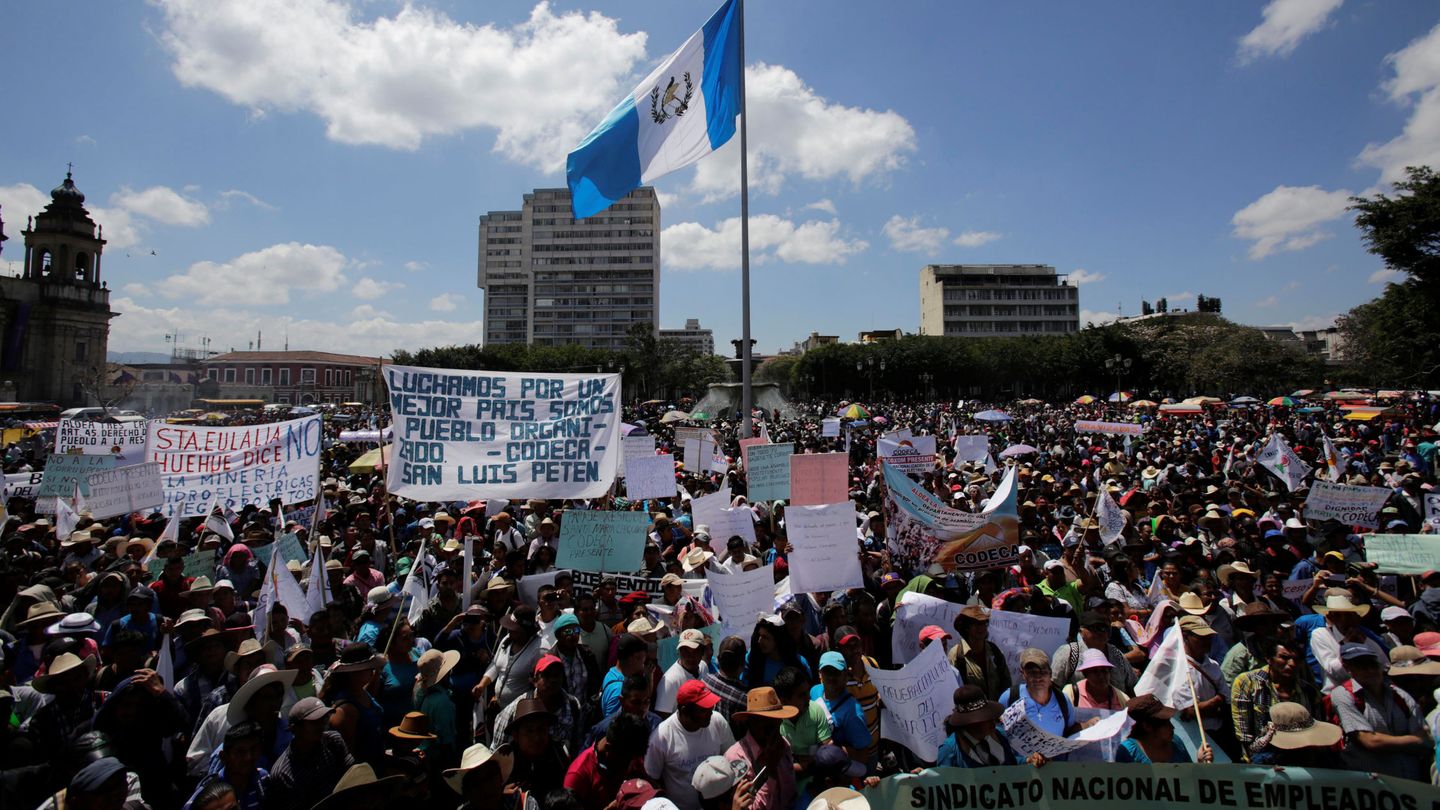 Los guatemaltecos se han manifestado en contra de los políticos nacionales implicados en los sobornos de Odebrecht.