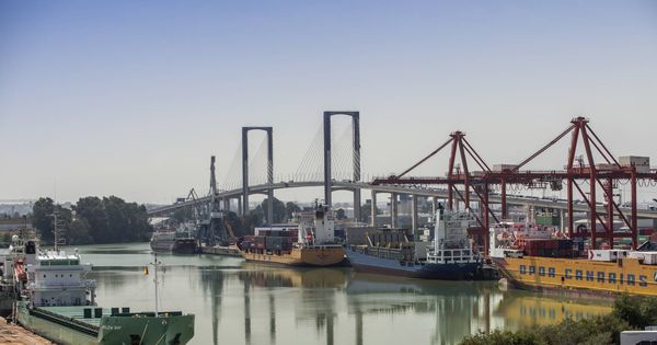 Foto: Terminal de contenedores del puerto de Sevilla. (APS)
