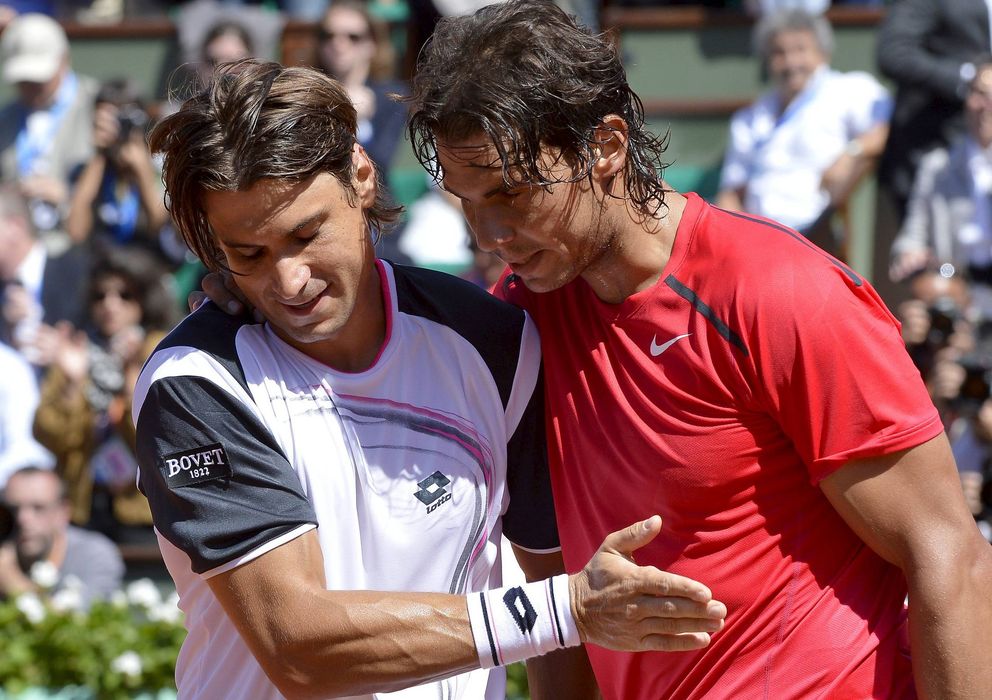 Foto: Rafael Nadal y David Ferrer, primero y tercero del ránking de la ATP.