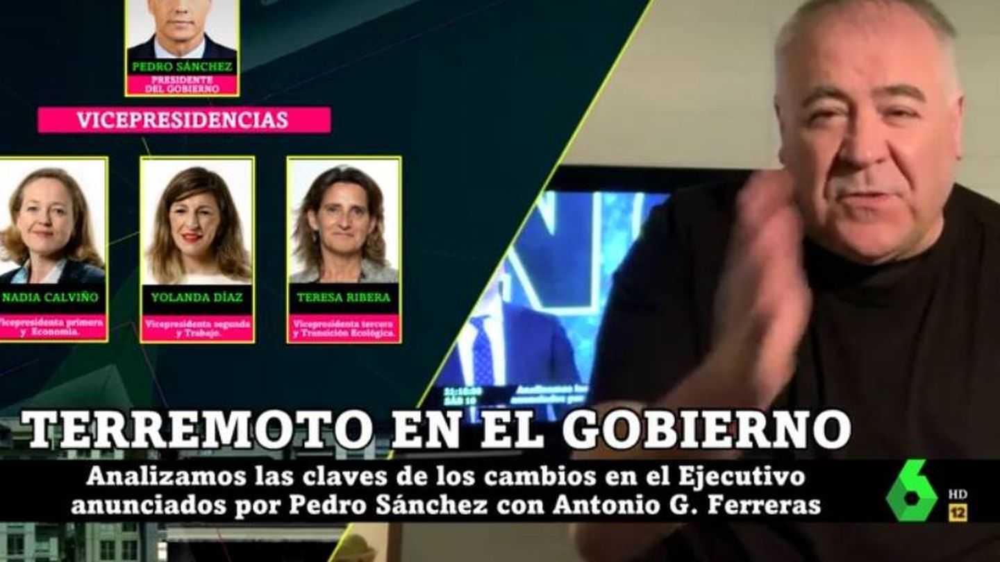 Ferreras, en 'La Sexta noche'. (Atresmedia).