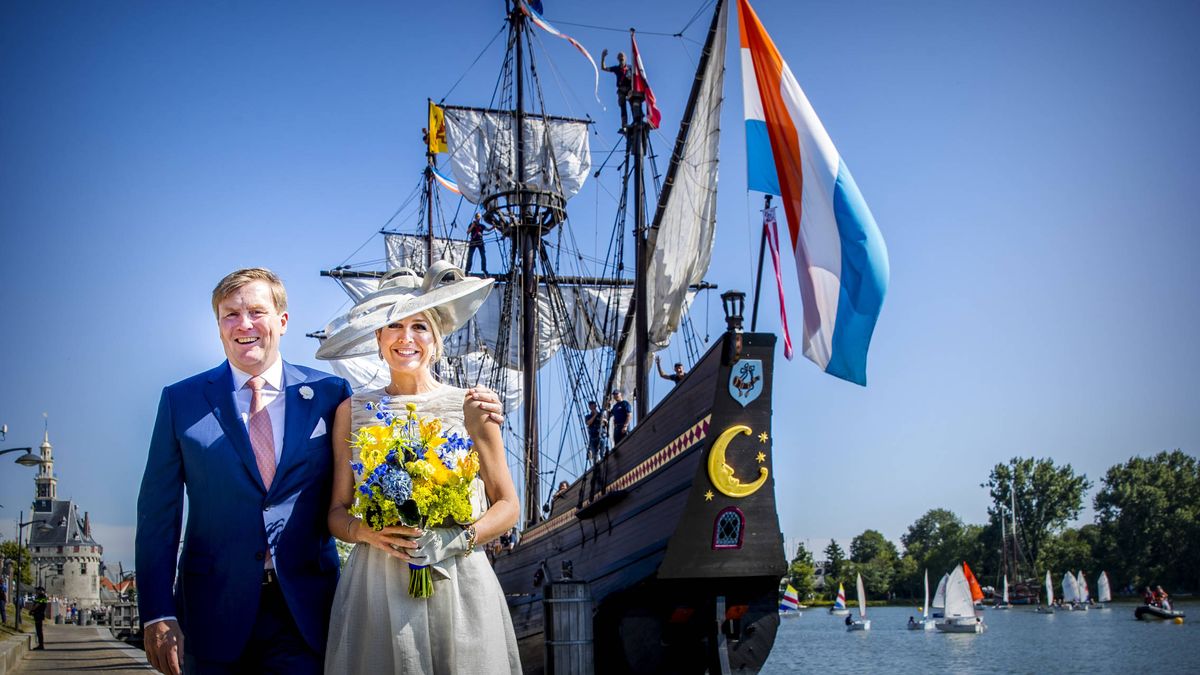 Máxima de Holanda, con transparencias y ¿look de boda civil?