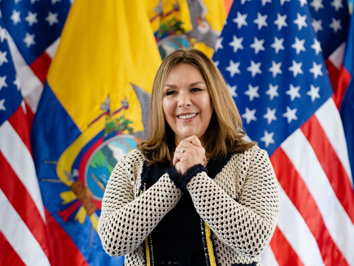 Foto: La primera dama de Ecuador, durante la visita de Jill Biden a Ecuador. (Reuters/Pool/Erin Schaff)