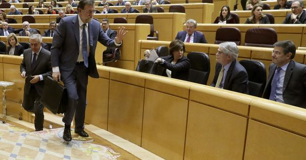 Foto: Imagen de archivo de Mariano Rajoy en el Senado. (EFE)