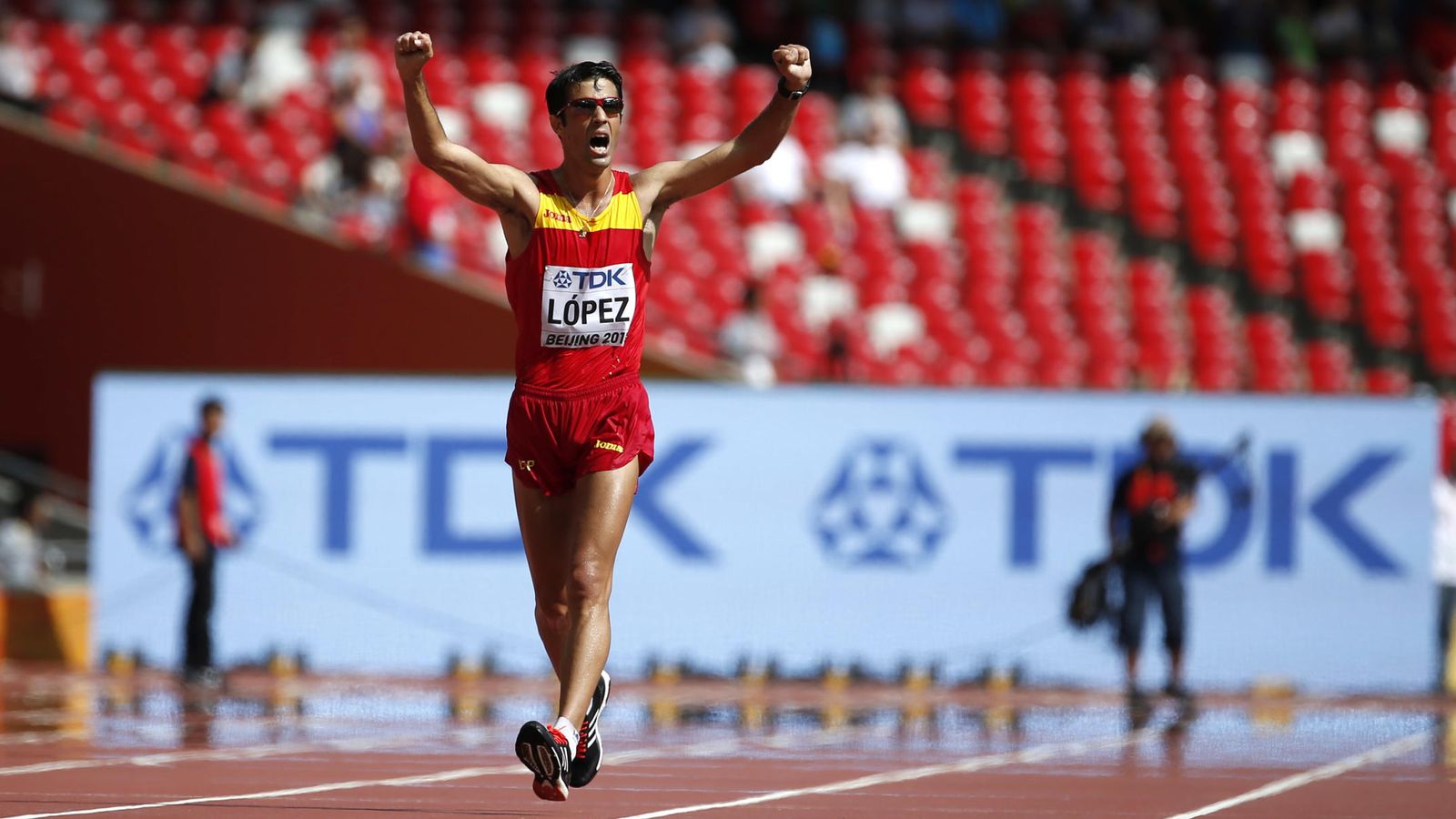 Foto: Miguel Ángel López ganó el oro en el Mundial de Pekín 2015 (Lucy Nicholson/Reuters)