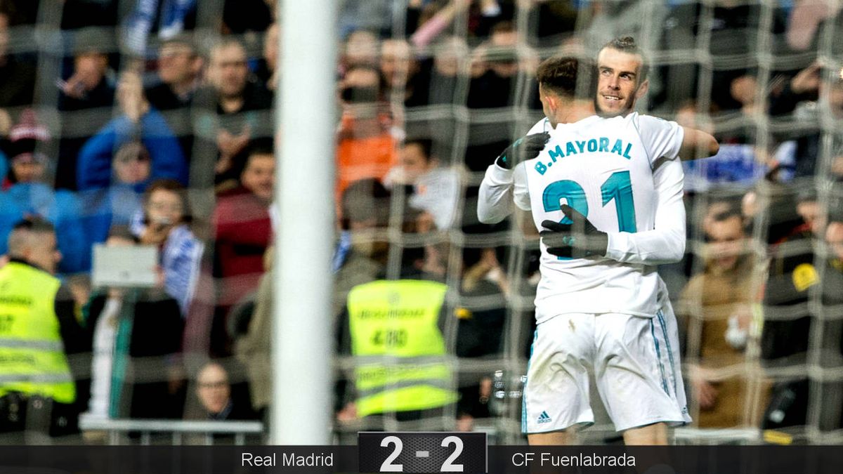 La vuelta de Bale evita el ridículo del Madrid