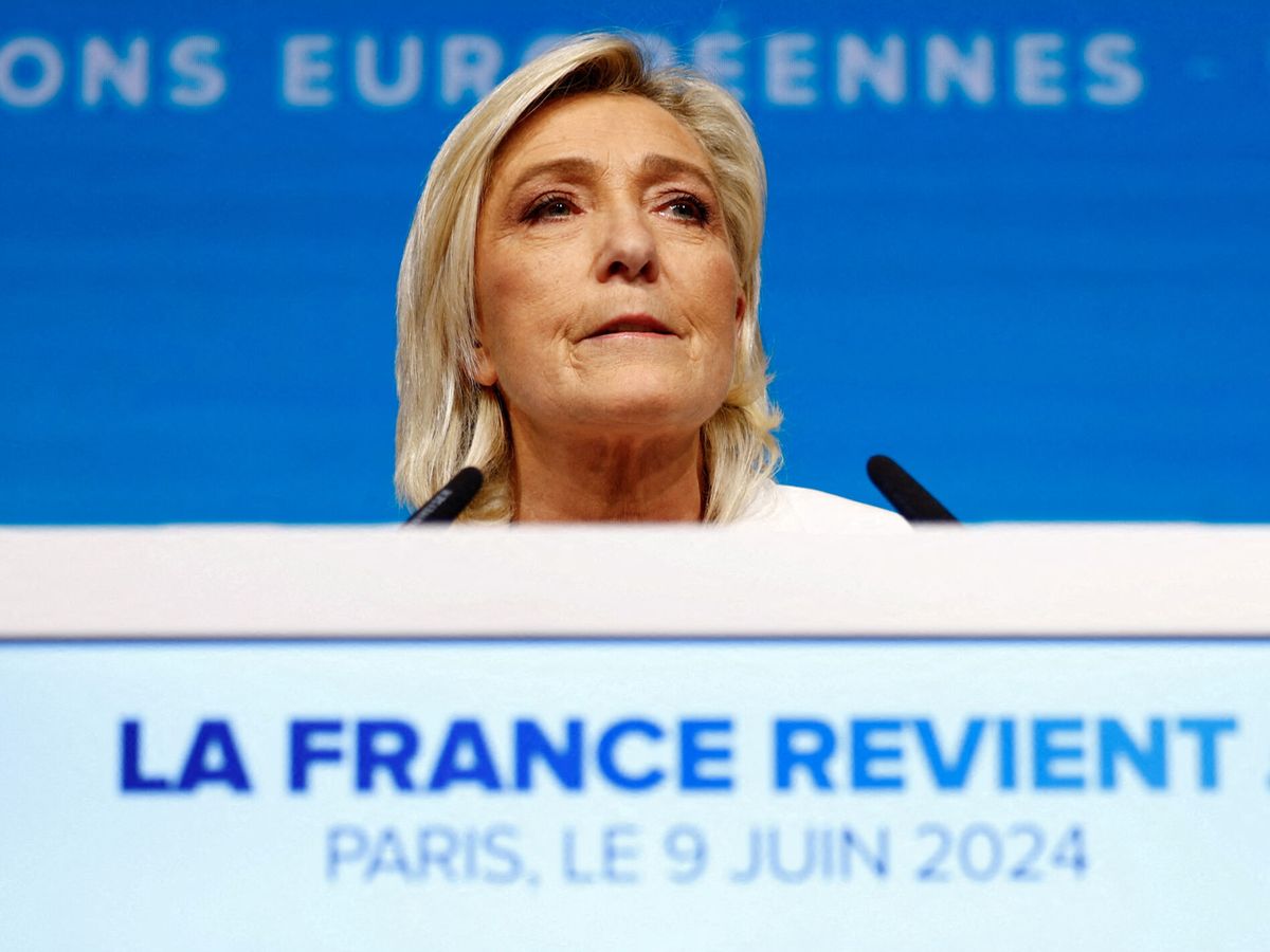 Foto: Marine Le Pen, la líder de Agrupación Nacional. (Reuters/Sarah Meyssonnier)