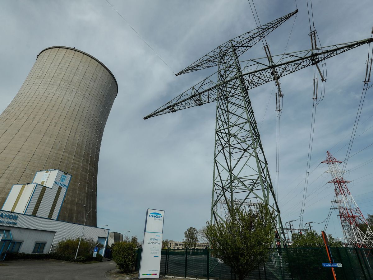 Foto: Planta de electricidad de Engie en Drogenbos, cerca de Bruselas (Bélgica). (EFE/Stephanie Lecocq)
