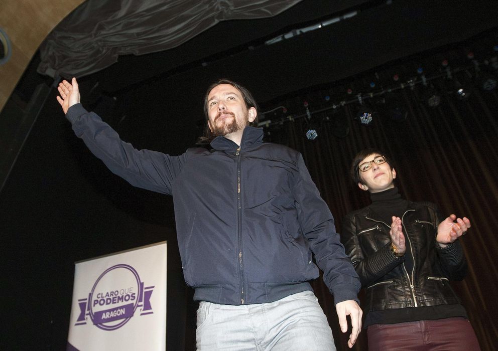 Foto: Pablo Iglesias saluda en un acto oficial de Podemos (EFE)