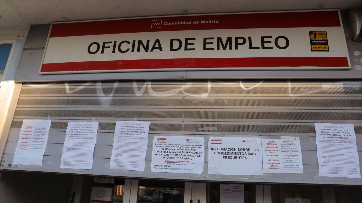 Una oficina de empleo en Madrid. EFE)