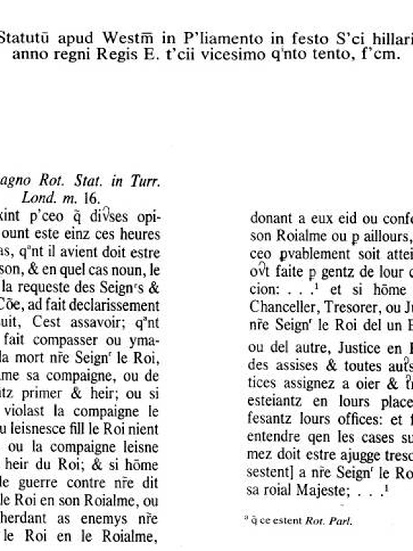 El estatuto original, en francés normando.
