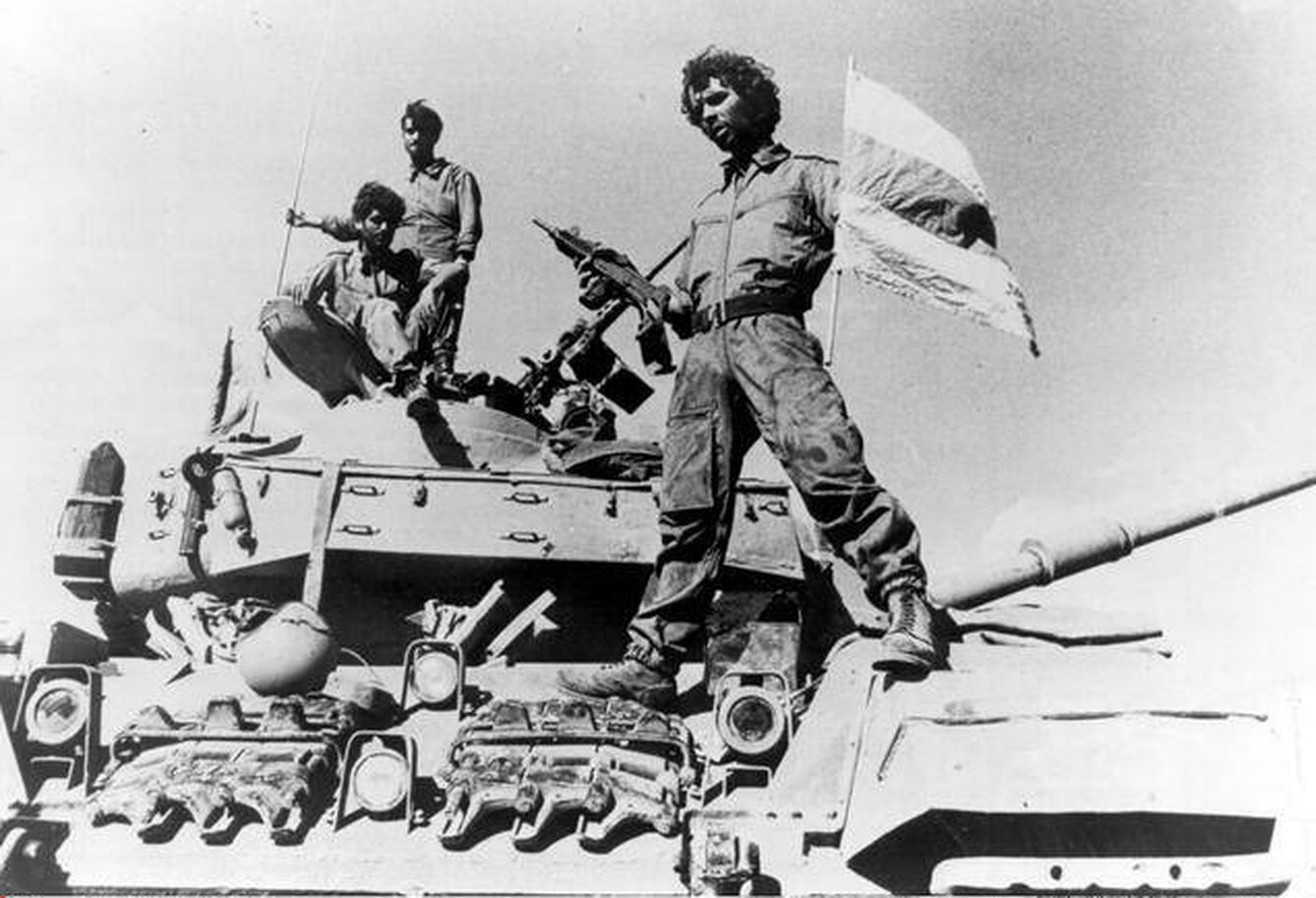 Soldados egipcios durante la Guerra del Yom Kippur.