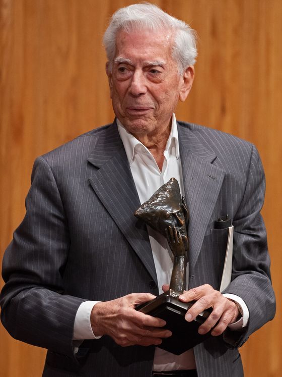 Mario Vargas Llosa recibiendo un premio. (EFE)