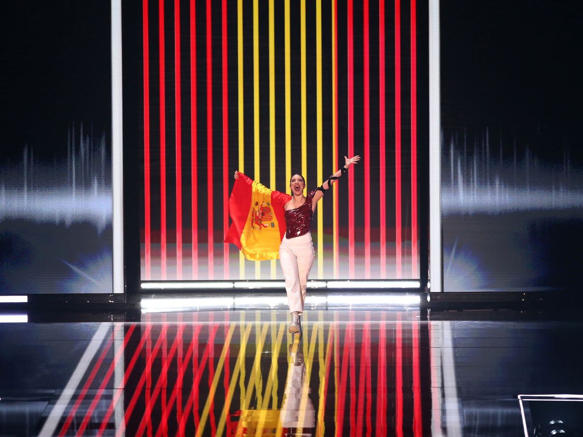 Foto: Blanca Paloma desfiló en octavo lugar en Eurovisión 2023 (EFE EPA/Adam Vaughan)