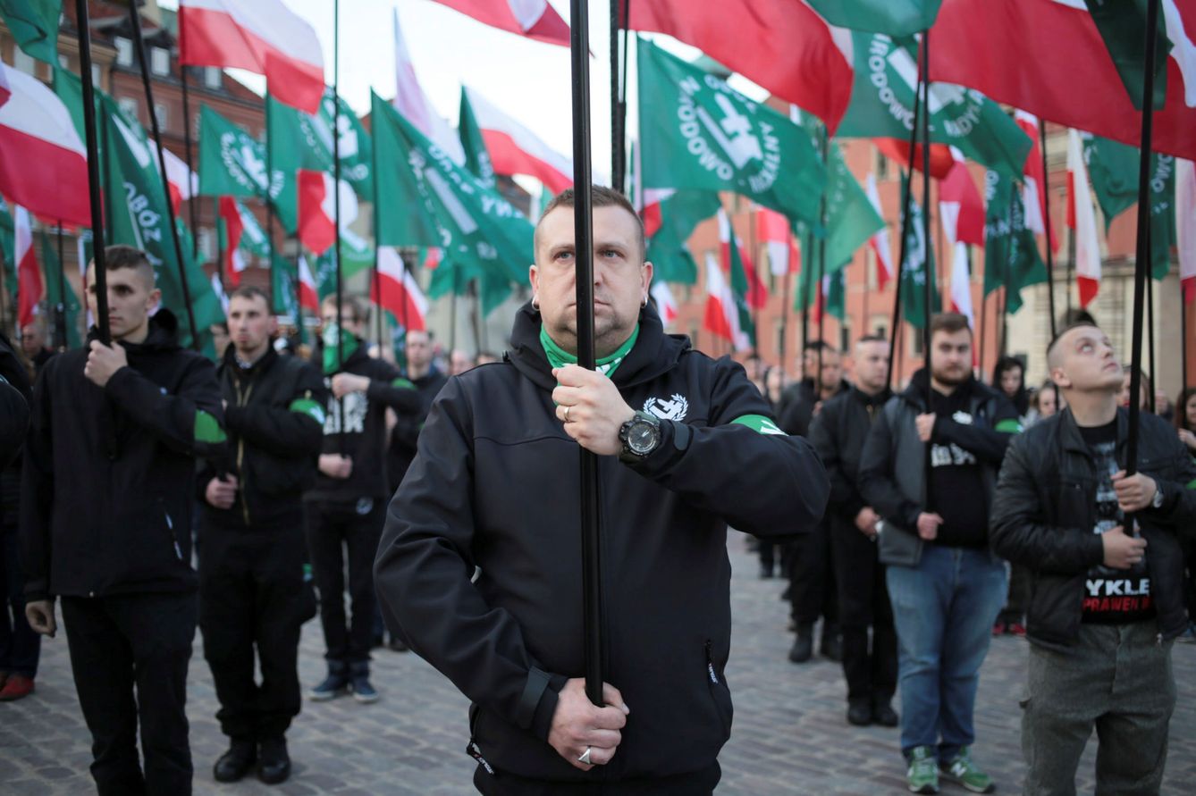 Partidarios de la ONR en Varsovia. (Reuters)