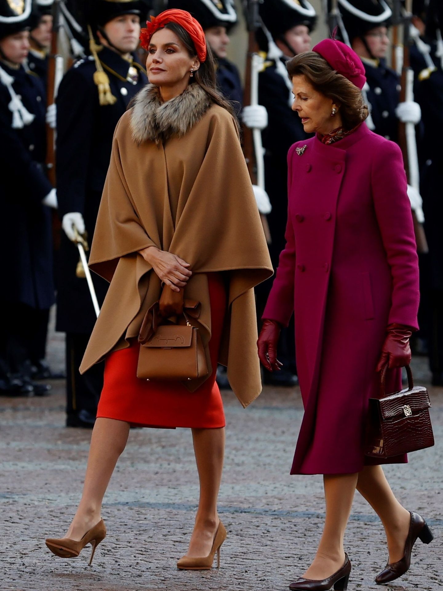 La reina Letizia, junto a la reina Silvia. (EFE/Juanjo Martín)