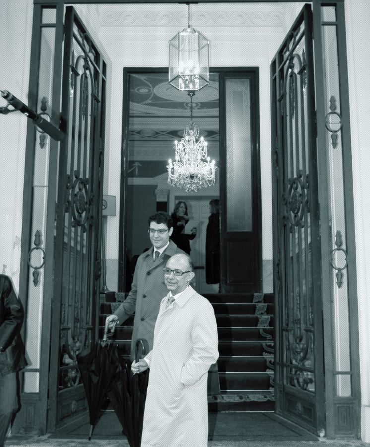 Foto: Montoro junto a Álvaro Nadal, director de la Oficina Económica del Presidente del Gobierno.