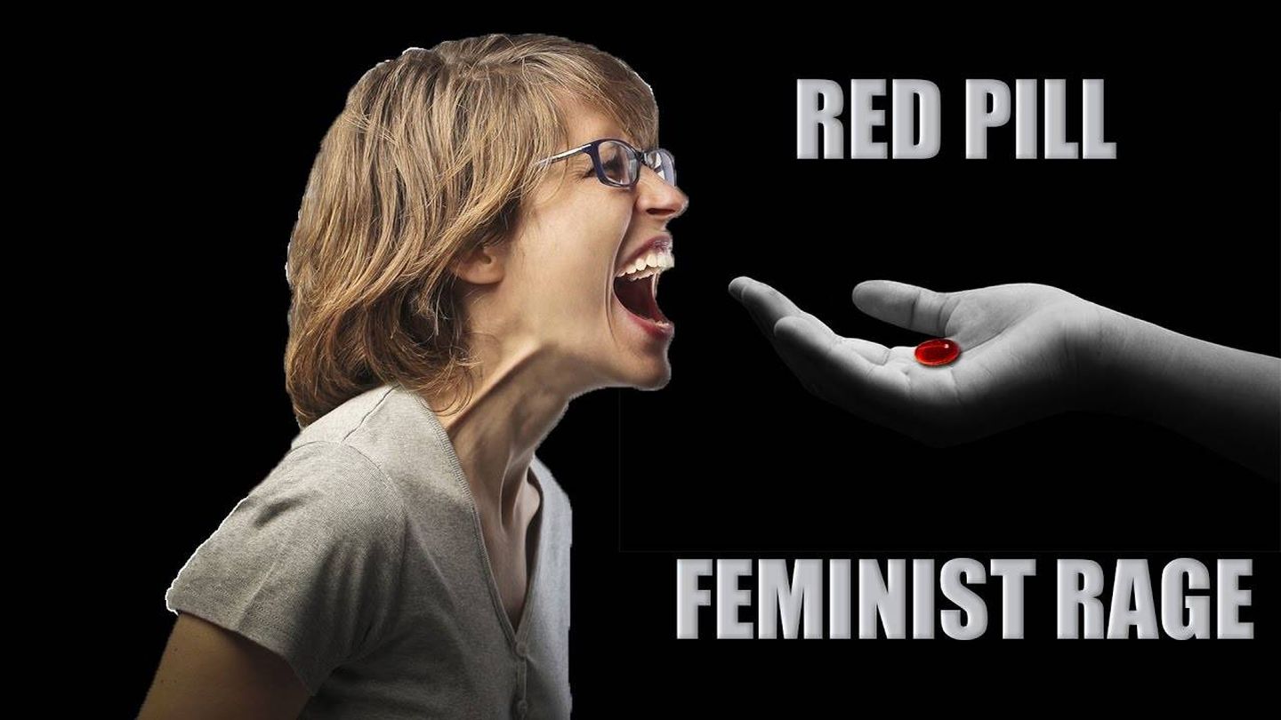 Uno de los memes 'red pill': pastillas para las feministas.