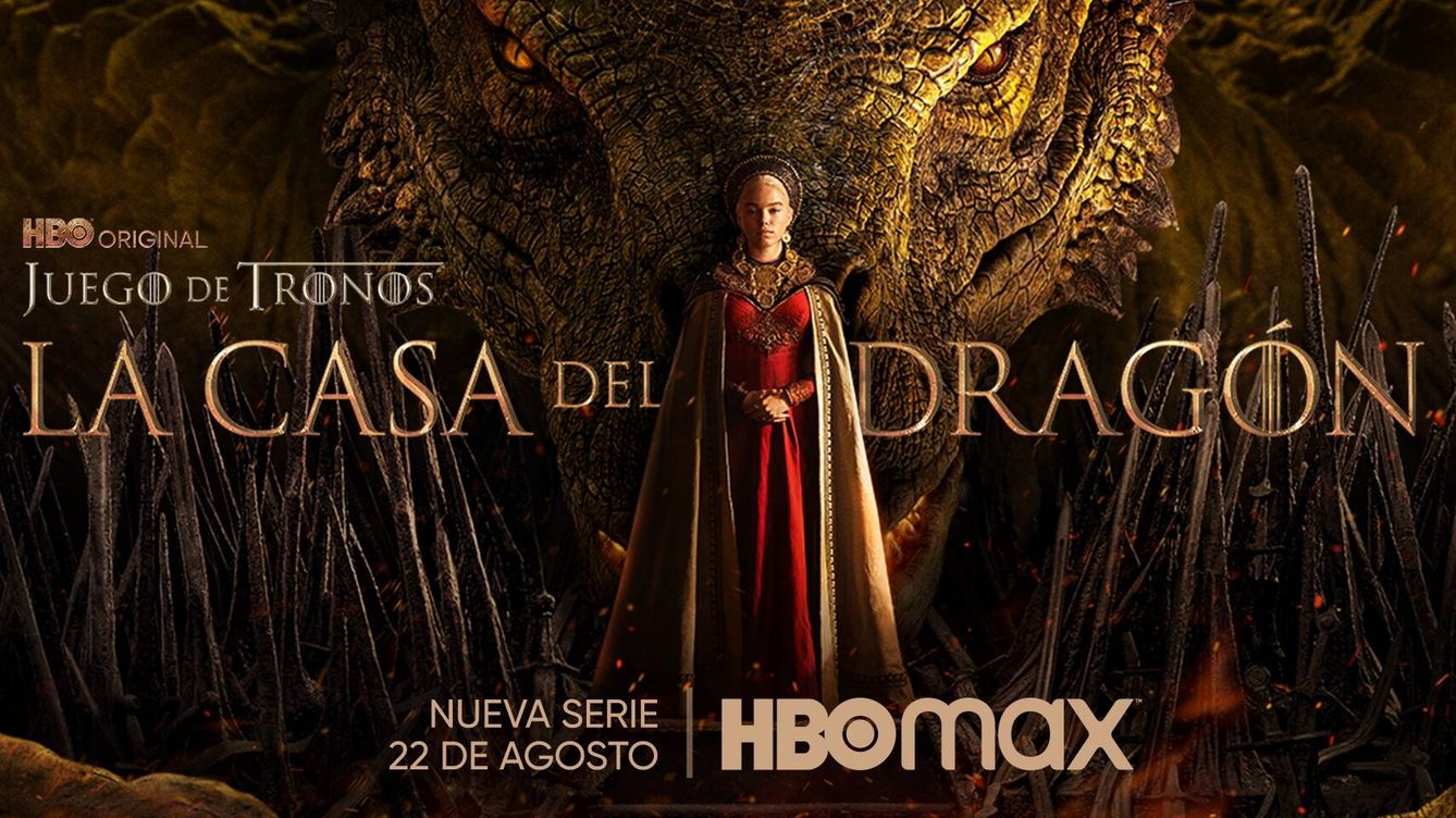 Foto: Cartel promocional de 'La casa del dragón'. (HBO Max)