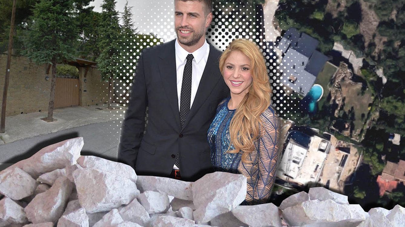 Foto: Montaje de Shakira y Piqué junto a una imagen de su casa (Vanitatis)
