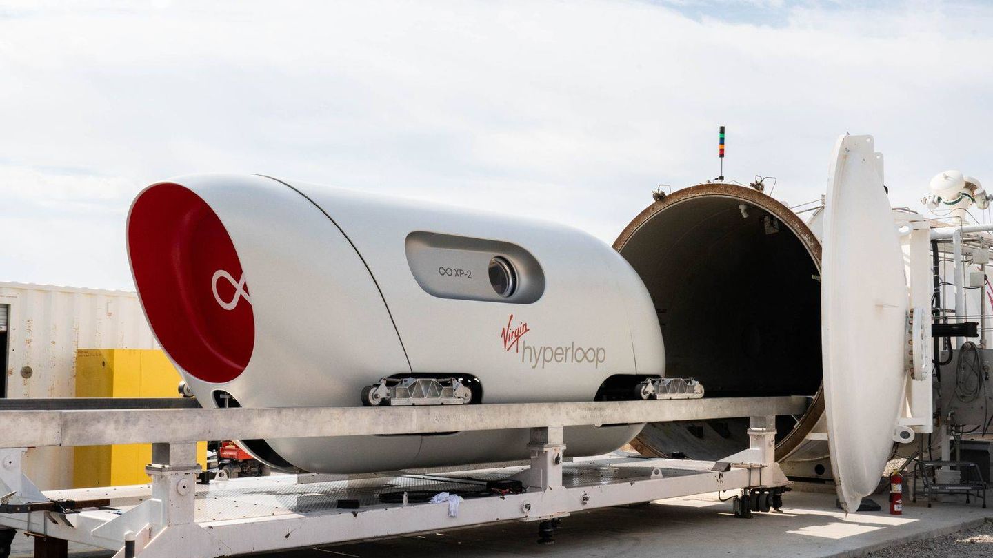 Virgin probó su 'Hyperloop' con pasajeros en noviembre pasado. (Virgin)