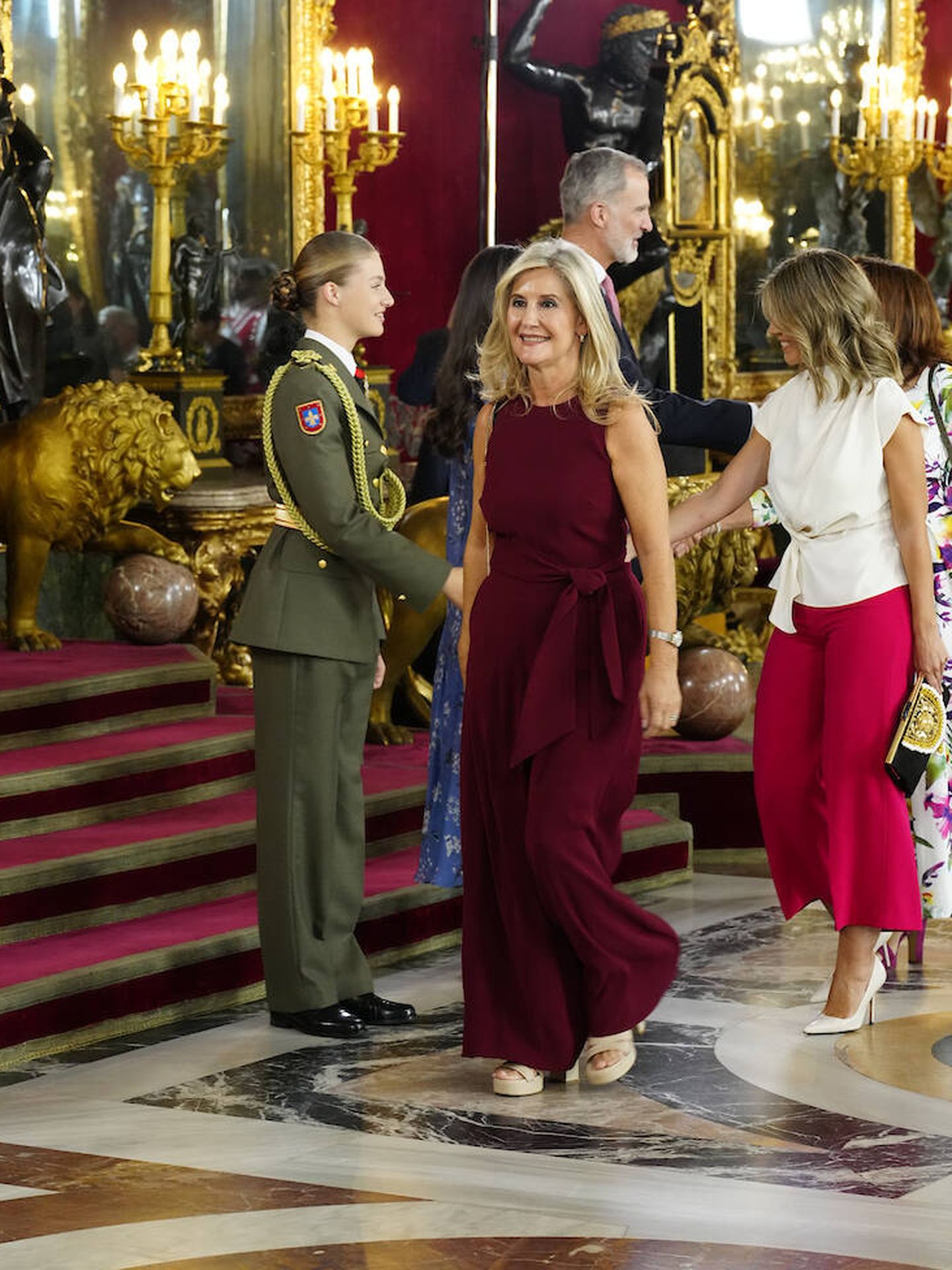 Ascen Vázquez, en la recepción en el Palacio Real. (Limited Pictures)