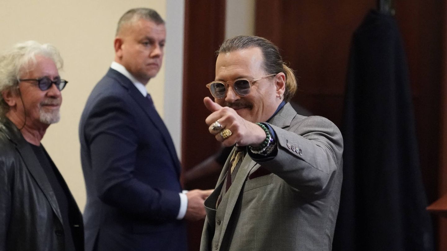 Johnny Depp, durante la última sesión del juicio. (EFE/Steve Halber)