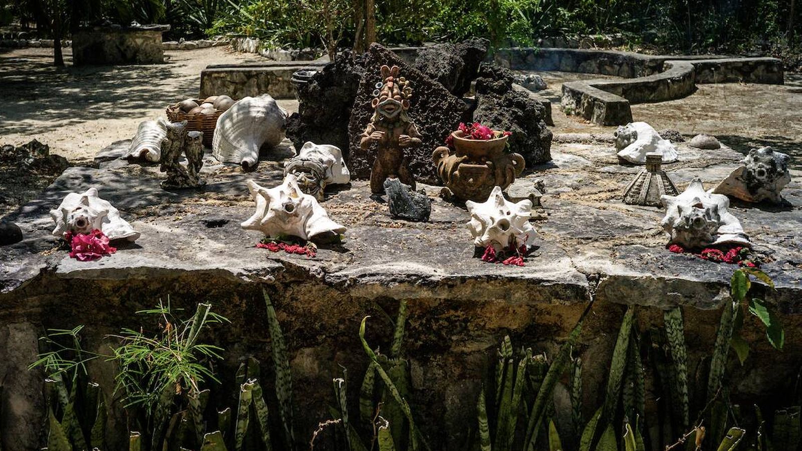 Todo listo para el ritual chamánico maya para sanar cuerpo y alma. (F. Morales) 