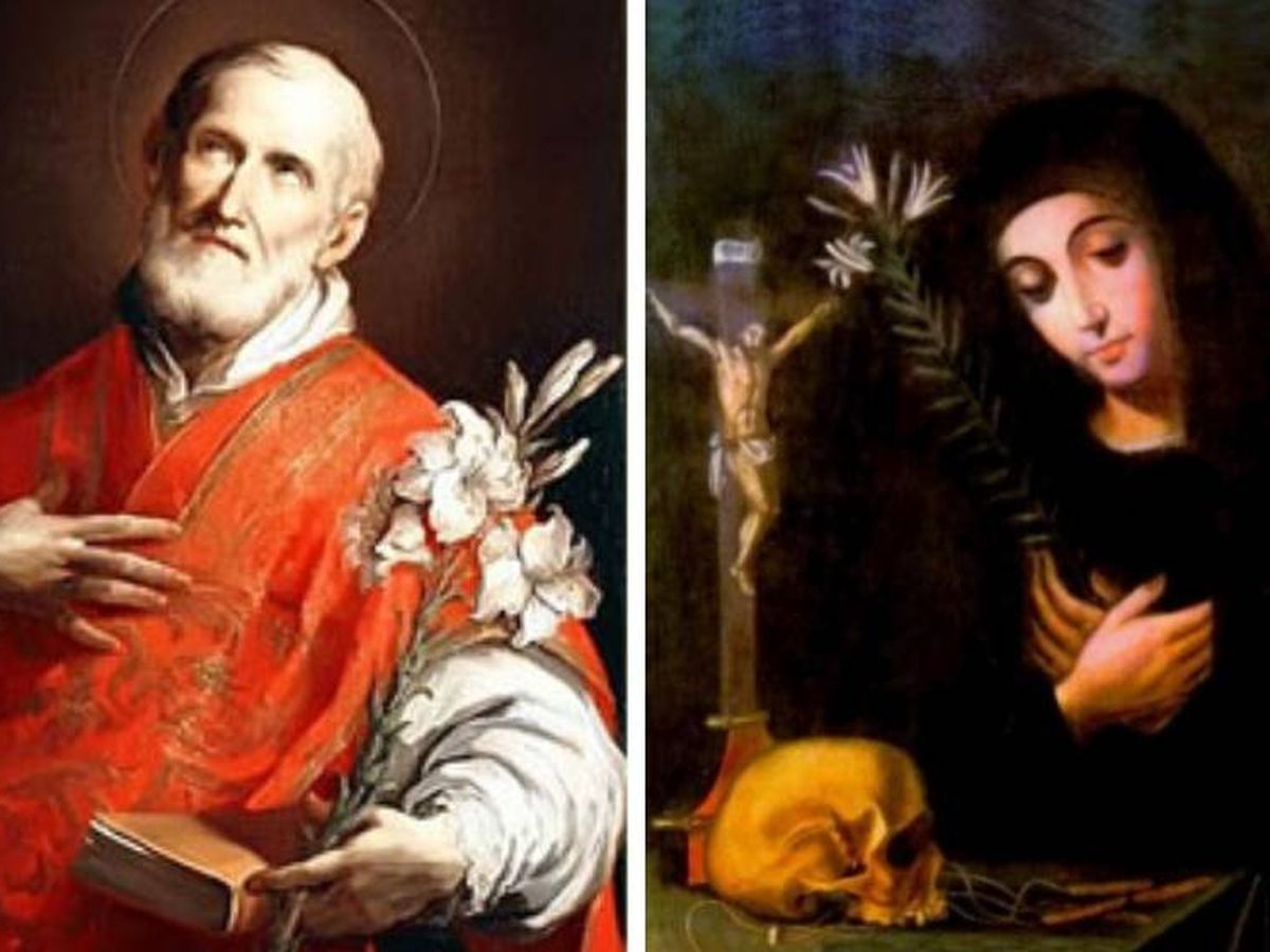 Foto: San Felipe Neri y Santa Mariana de Jesús de Paredes, ambos homenajeados el 26 de mayo por el santoral católico